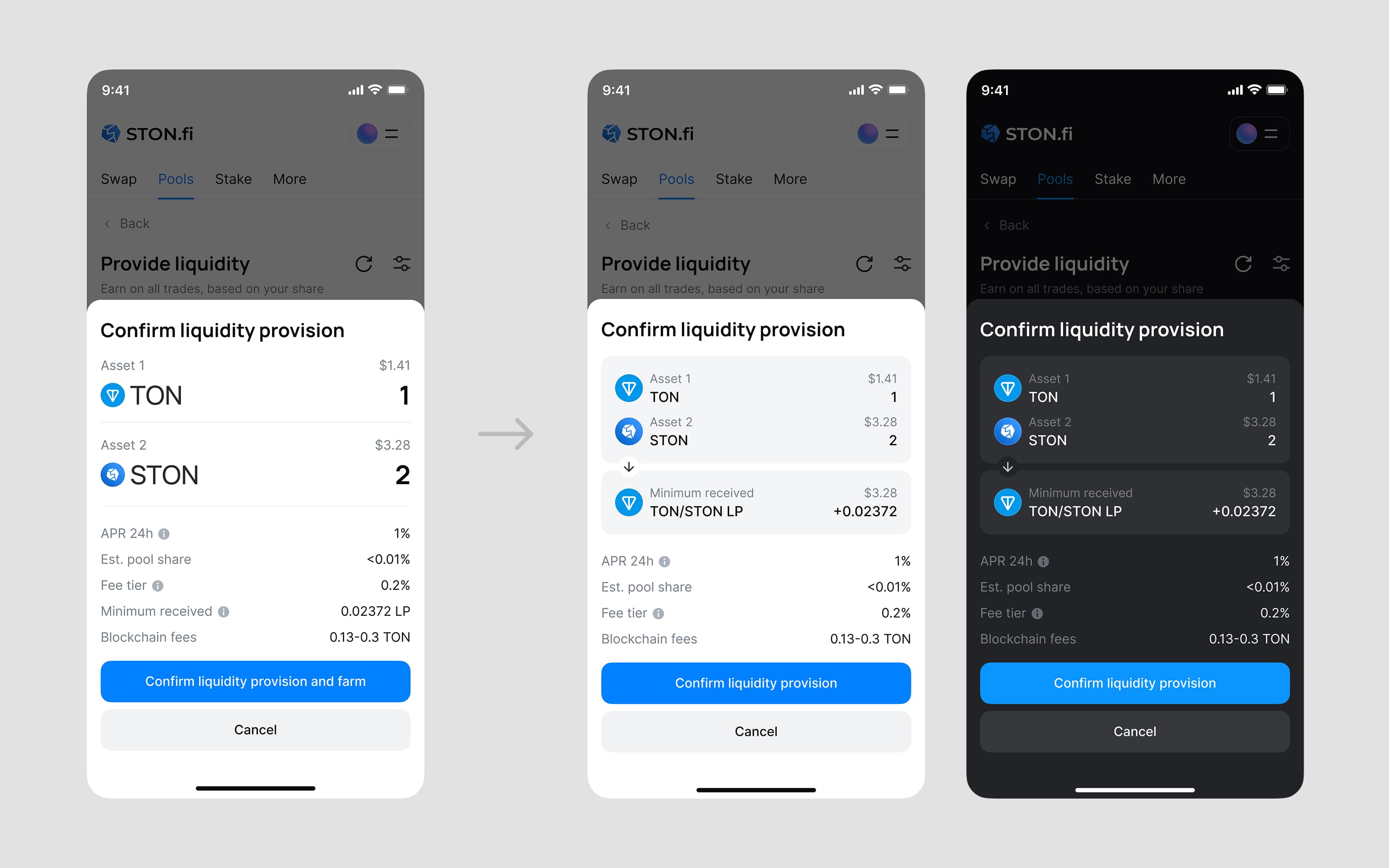 Confirmation modal refactoring