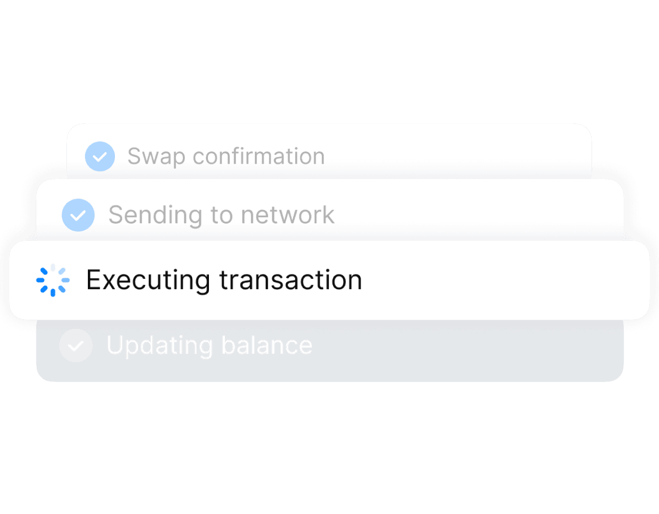 Clear transaction statuses on STON.fi